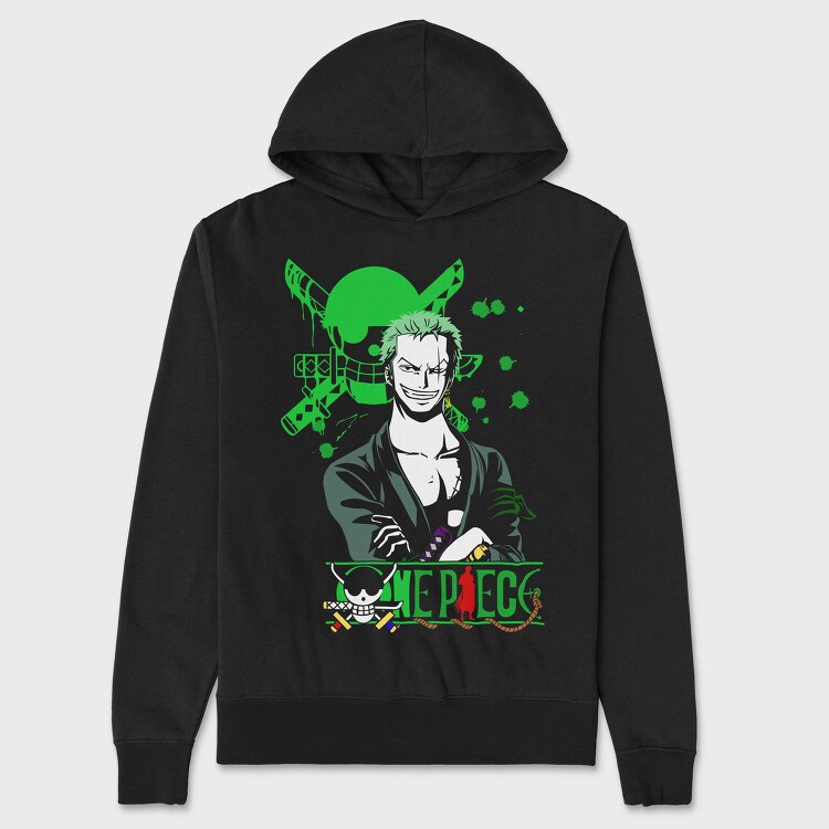 One Piece Splatter, Hanorac Oversize Barbati (Unisex)