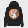 Bunny Ears Icon, Hanorac Oversize Barbati (Unisex)