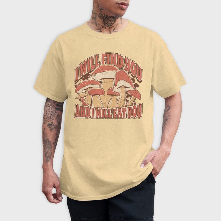 Mushrooms Eat You, Tricou Barbati (Unisex)