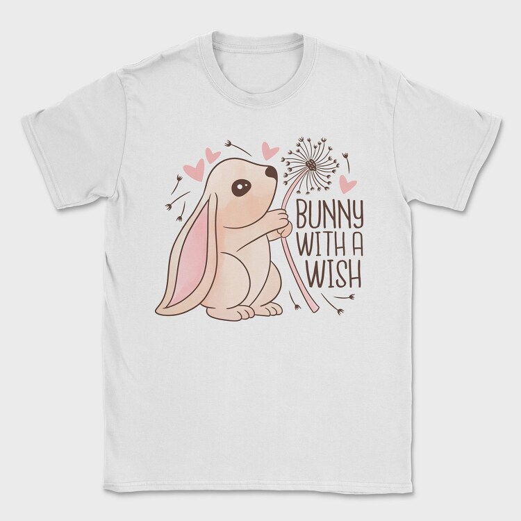 Bunny Making A Wish, Tricou Barbati (Unisex)