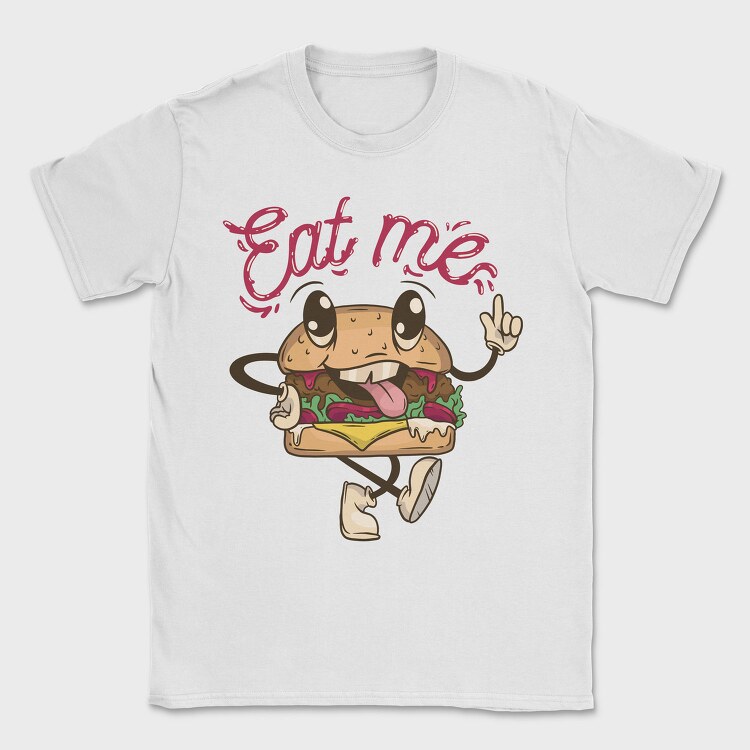 Burger Retro Eat Me, Tricou Barbati (Unisex)