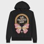 Butterfly Hippie Collection Flower Power Nature, Hanorac Oversize Barbati (Unisex)