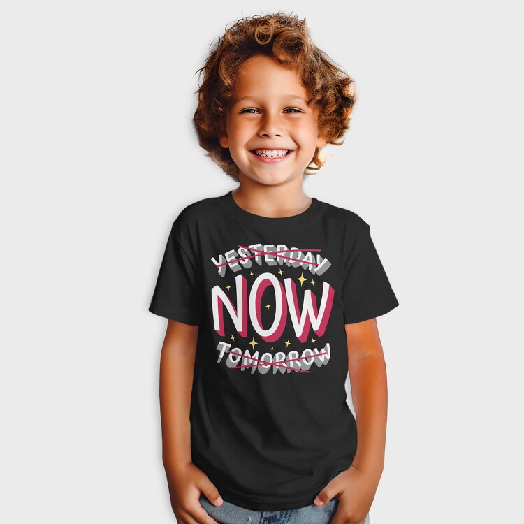 Present Moment Quote, Tricou Copii