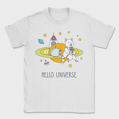 Space Cat Coffee, Tricou Barbati (Unisex)