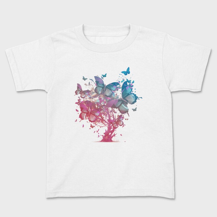 Butterfly Tree Colorful, Tricou Copii