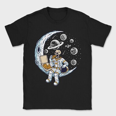 Space Pizza Astronaut, Tricou Barbati (Unisex)