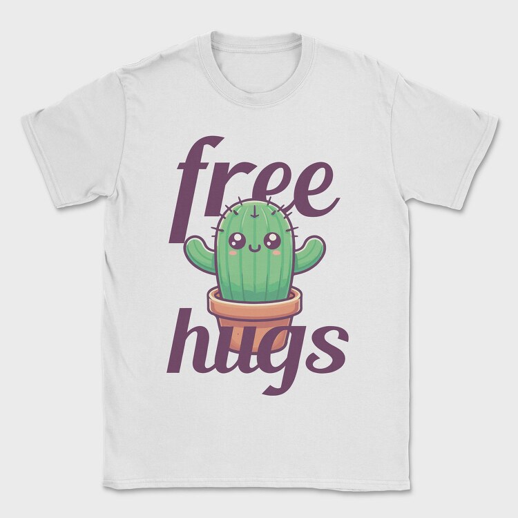 Cactus Free Hugs, Tricou Barbati (Unisex)