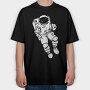 Neon Wolf Howl 18, Tricou Oversize Barbati (Unisex)