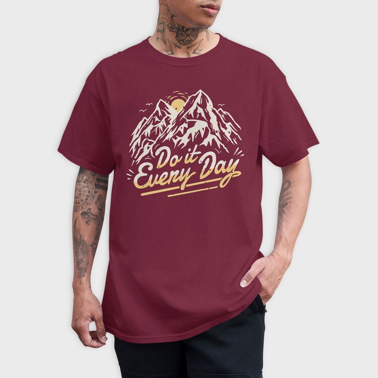 Mountain Quote, Tricou Barbati (Unisex)