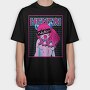 Neon Wolf Howl 17, Tricou Oversize Barbati (Unisex)