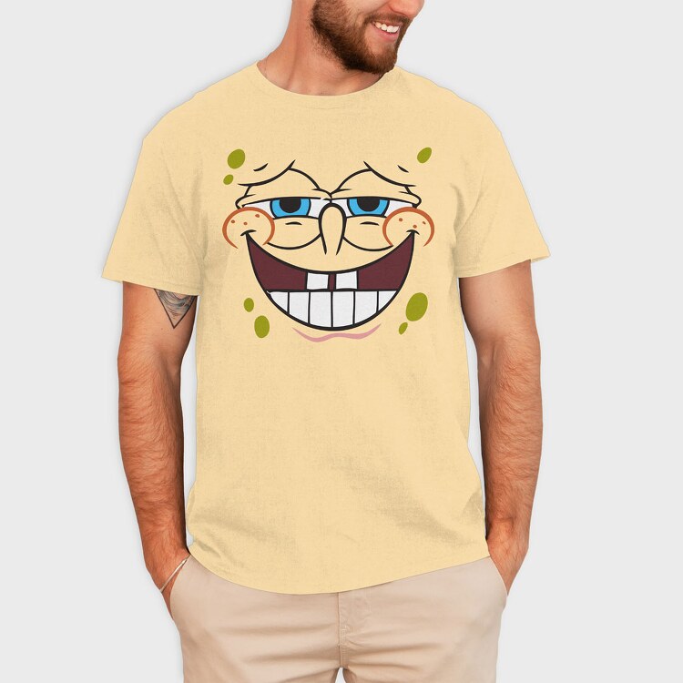 SpongeBob face 7, Tricou Barbati (Unisex)