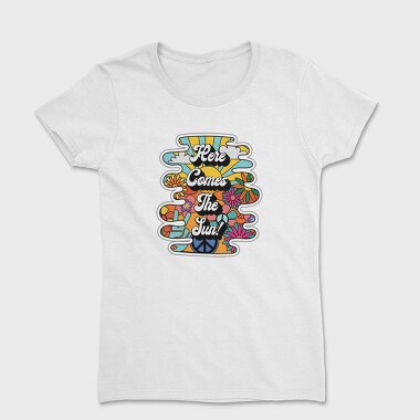 Sunny Vibes Floral Peace, Tricou Femei