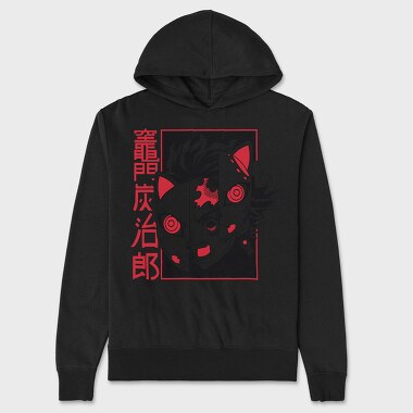 Neon Wolf Howl 21, Hanorac Oversize Barbati (Unisex)