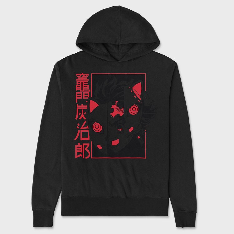 Neon Wolf Howl 21, Hanorac Oversize Barbati (Unisex)