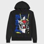 Neon Wolf Howl 16, Hanorac Oversize Barbati (Unisex)