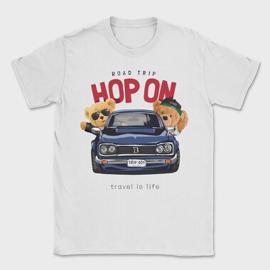 Teddy Bear Road Trip, Tricou Barbati (Unisex)