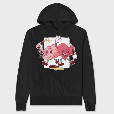 Drunk Heart And Brain, Hanorac Oversize Barbati (Unisex)