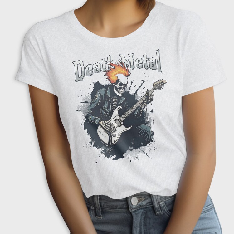 Rocking Skeleton Death Metal, Tricou Femei