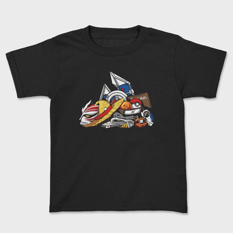 Anime Glow Vibes, Tricou Copii