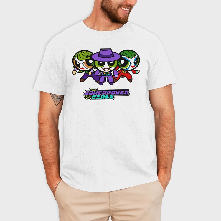 The Powerpuff Girls Joker, Tricou Barbati (Unisex)