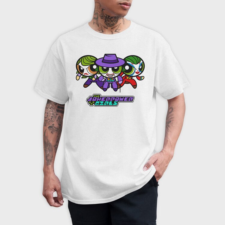 The Powerpuff Girls Joker, Tricou Barbati (Unisex)