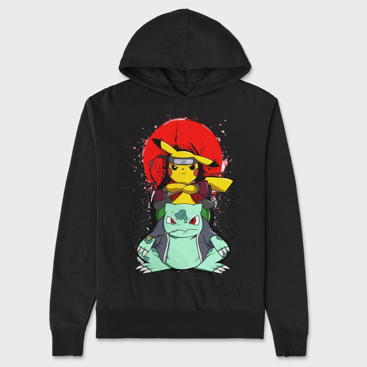 Pikachu Ninja Warrior, Hanorac Oversize Barbati (Unisex)