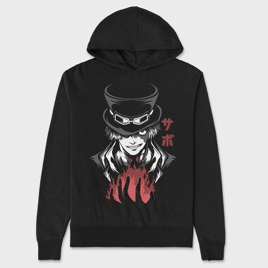 Sabo Flame Top Hat, Hanorac Oversize Barbati (Unisex)