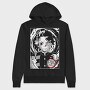 Red Moon Crescent, Hanorac Oversize Barbati (Unisex)