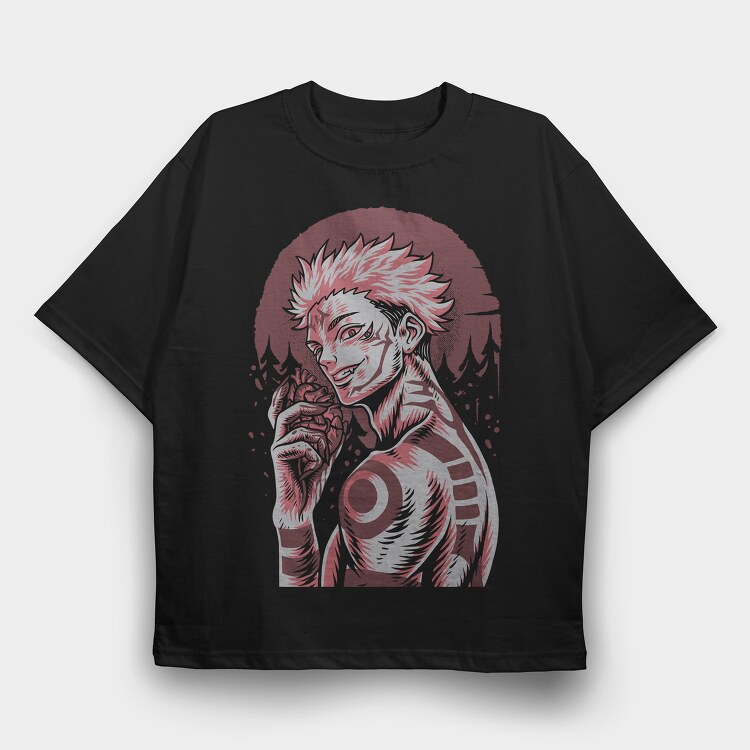Red Eye Wolf, Tricou Oversize Barbati (Unisex)