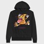 Pizza Rockstar, Hanorac Oversize Barbati (Unisex)