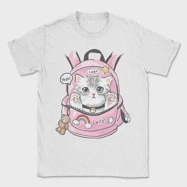 Kitty Backpack Love, Tricou Barbati (Unisex)