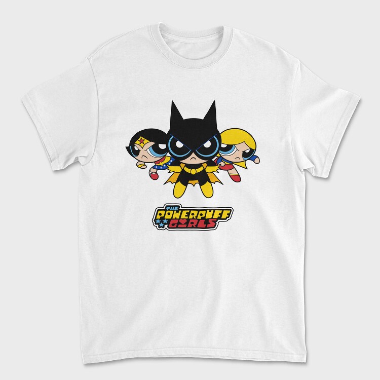 The Powerpuff Girls Wonderwoman Batgirl, Tricou Barbati (Unisex)