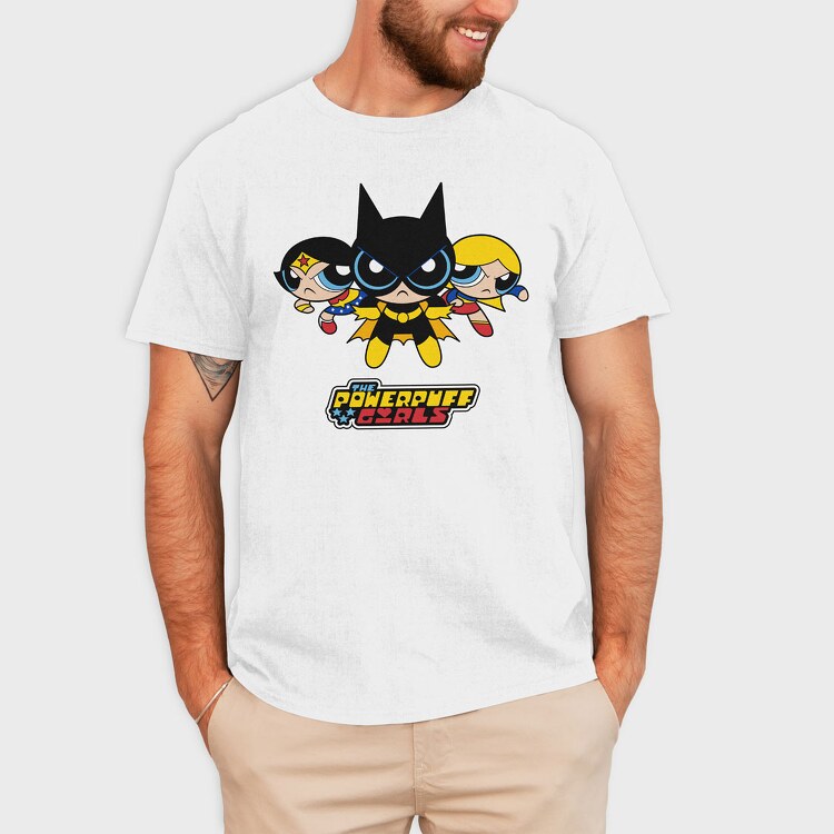 The Powerpuff Girls Wonderwoman Batgirl, Tricou Barbati (Unisex)