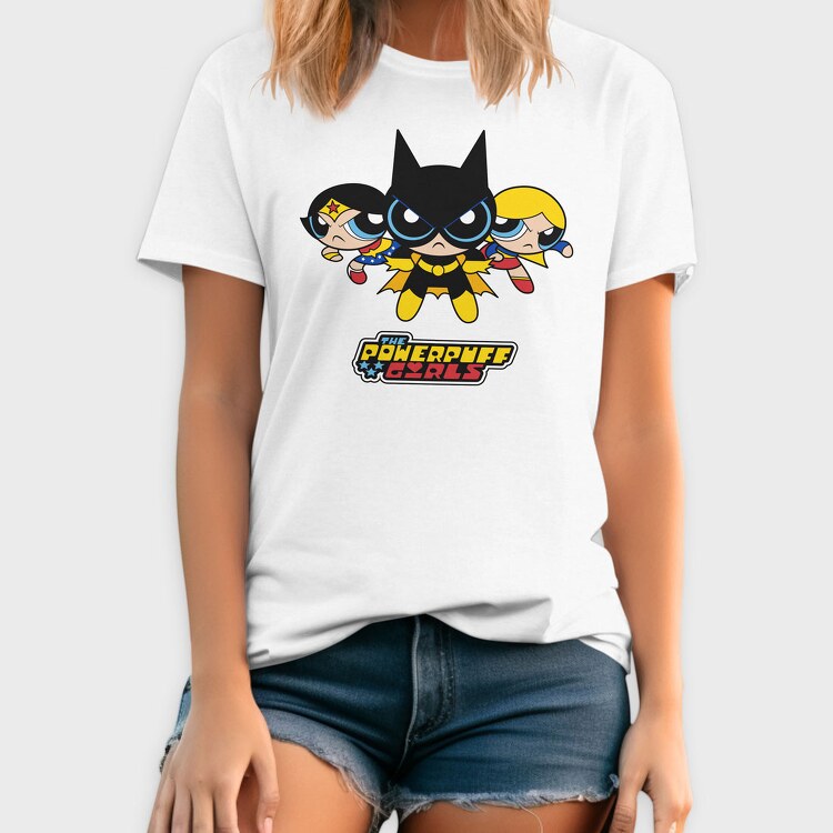 The Powerpuff Girls Wonderwoman Batgirl, Tricou Barbati (Unisex)