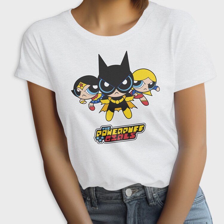 The Powerpuff Girls Wonderwoman Batgirl, Tricou Femei