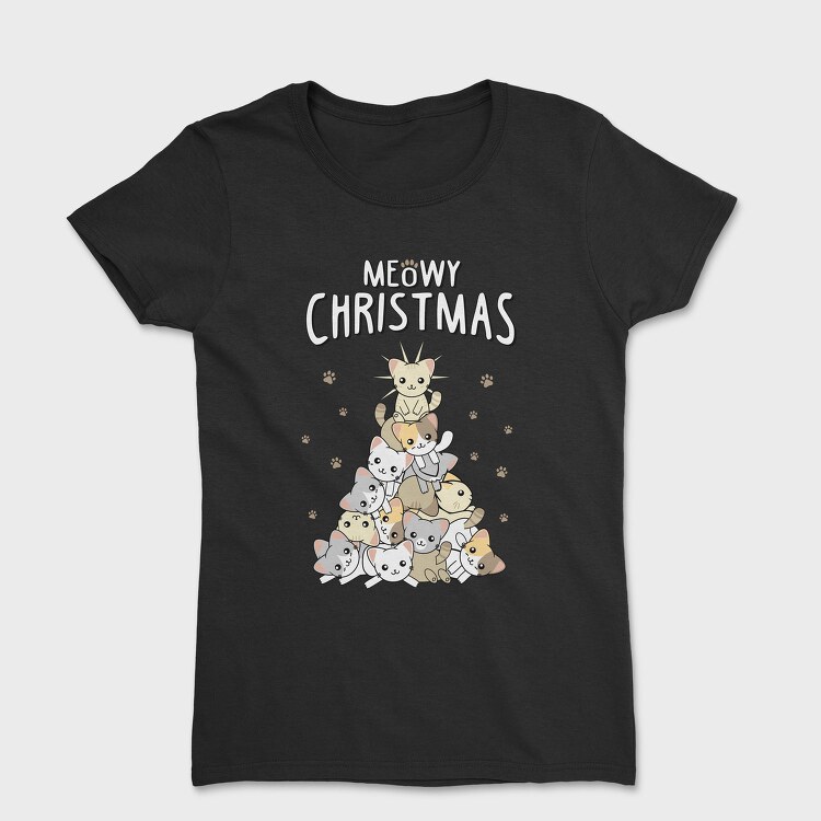 Meowmy Kitty Stack, Tricou Femei