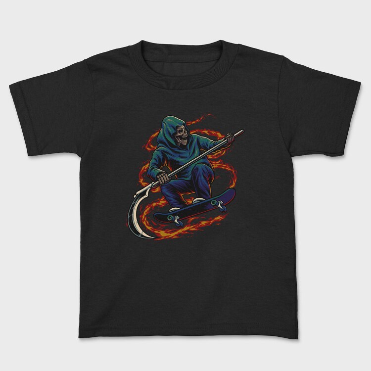 Skateboard Grim Reaper, Tricou Copii