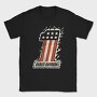 Harley Davidson Flames Stars Flag, Tricou Barbati (Unisex)