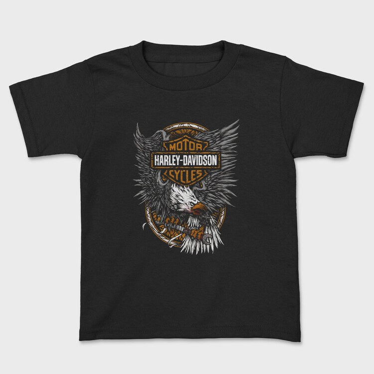 Harley Eagle Cycles Flag, Tricou Copii