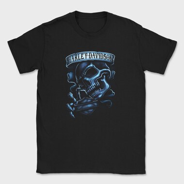 Harley Skull Biker Flag, Tricou Barbati (Unisex)