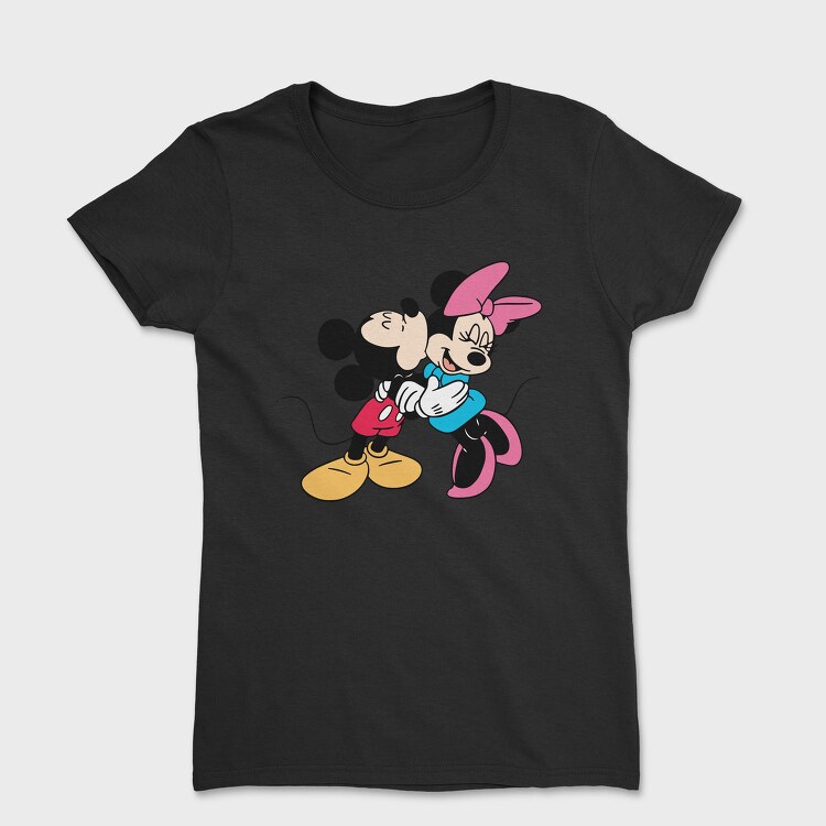Mickey Minnie Hug 1, Tricou Femei