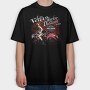 Vegas Harley Biker Girl Ride, Tricou Oversize Barbati (Unisex)