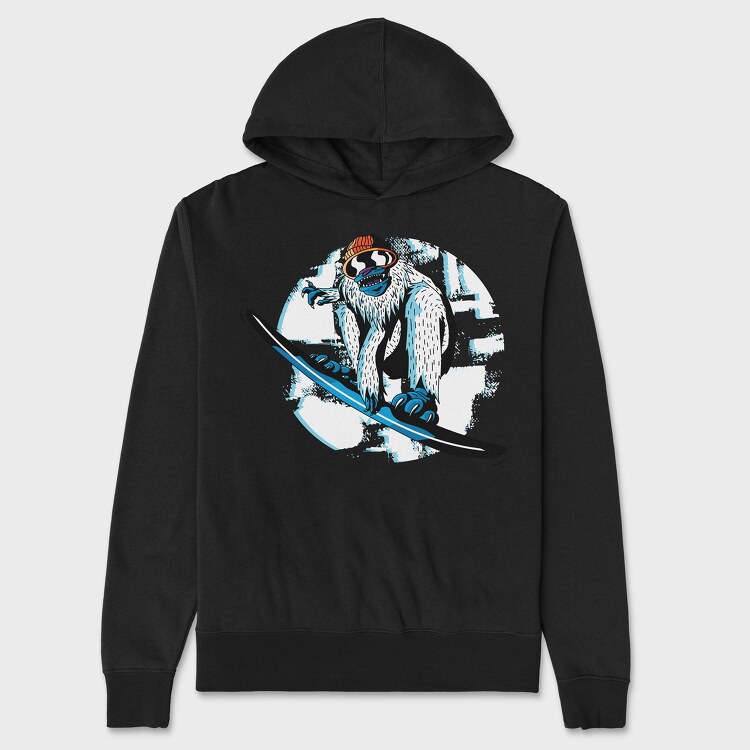 Snowboard Yeti, Hanorac Oversize Barbati (Unisex)