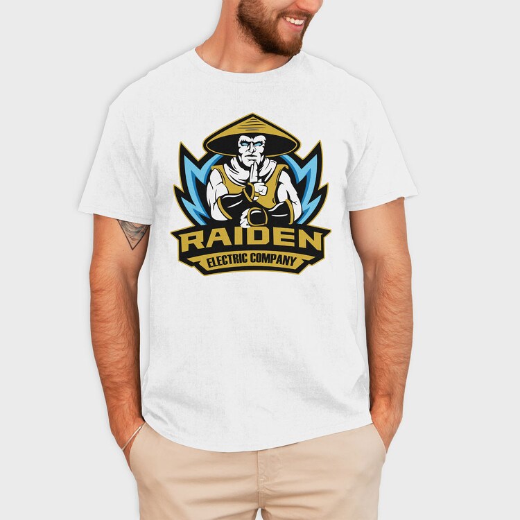 Raiden Mortal Kombat, Tricou Barbati (Unisex)