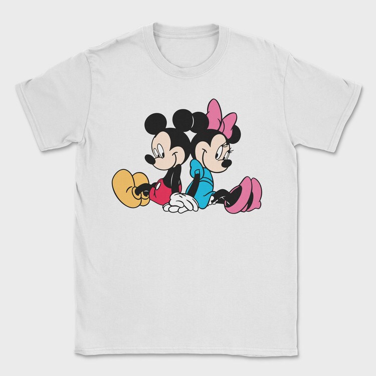 Mickey Minnie Hug, Tricou Barbati (Unisex)