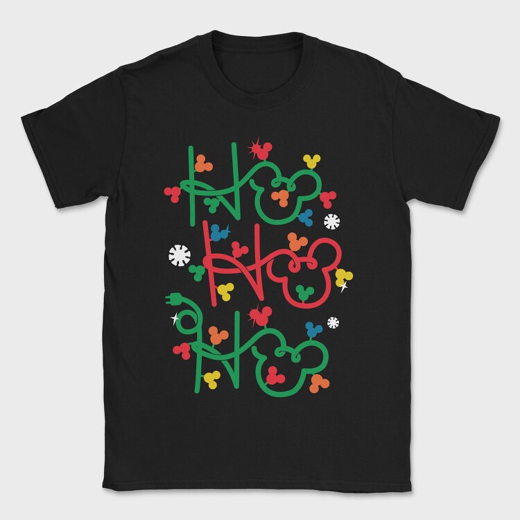 Mickey Ho Ho Ho, Tricou Barbati (Unisex)