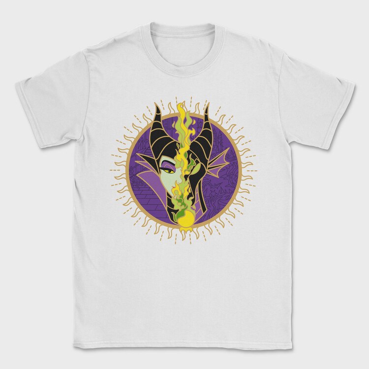 Maleficent Flame 1, Tricou Barbati (Unisex)