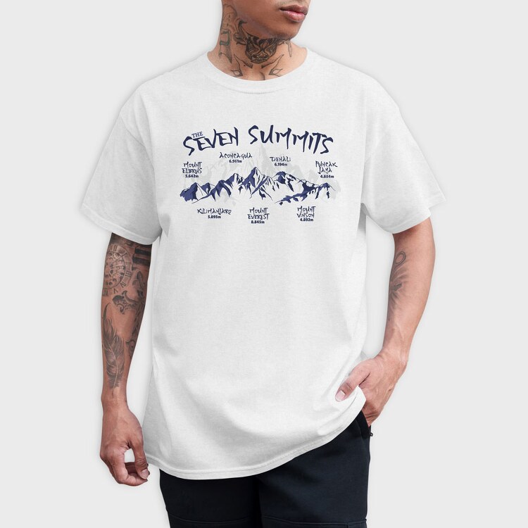 Seven Summits, Tricou Barbati (Unisex)