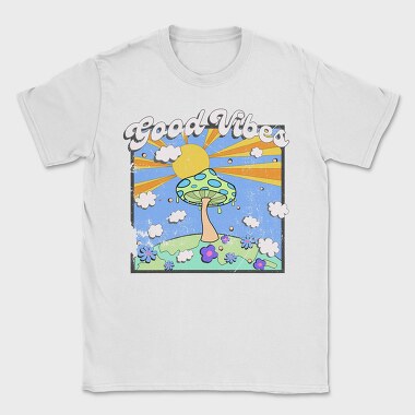 Good Vibes Mushroom, Tricou Barbati (Unisex)
