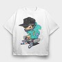 Urban Runners Edge, Tricou Oversize Barbati (Unisex)